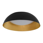 Lucci 18" LED Ceiling Mount in Black / Industrial Brass