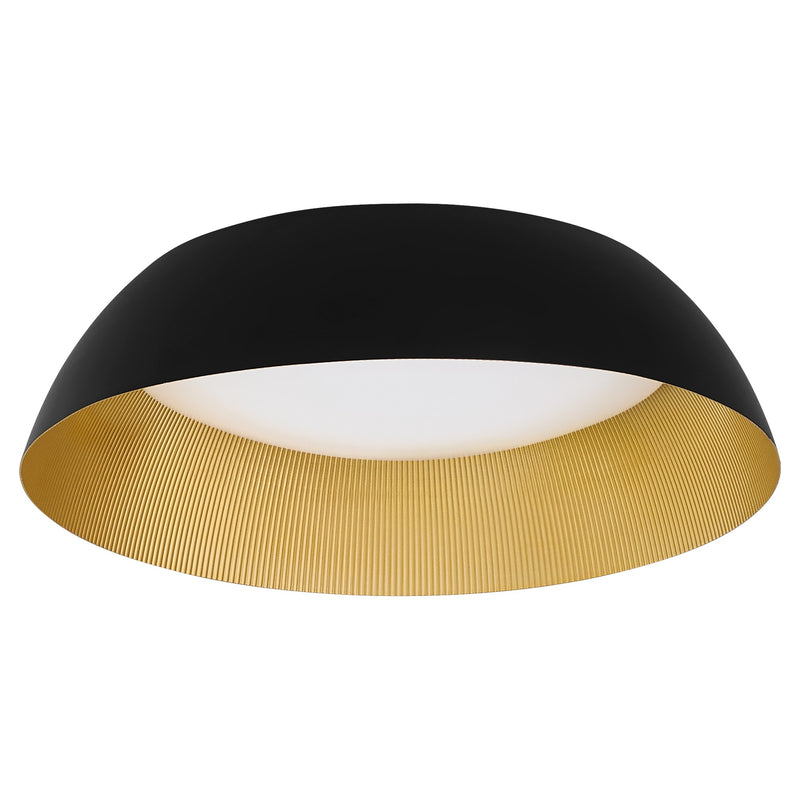 Lucci 25" LED Ceiling Mount in Black / Industrial Brass