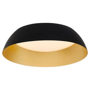 Lucci 25" LED Ceiling Mount in Black / Industrial Brass