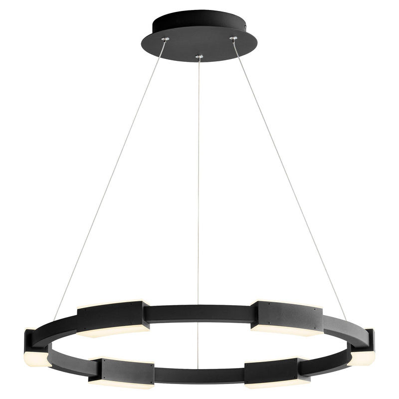 Dieter 24" 6 Light LED Chandelier in Black