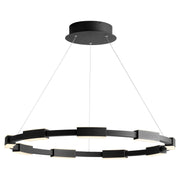 Dieter 32" 9 Light LED Chandelier in Black