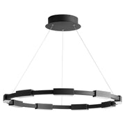 Dieter 32" 9 Light LED Chandelier in Black