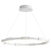 Dieter 32" 9 Light LED Chandelier in White