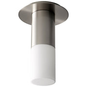 Pilar Small LED Ceiling Mount in Satin Nickel