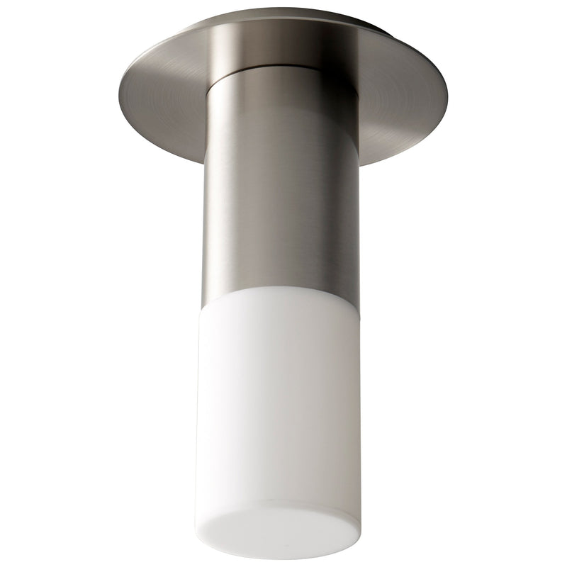 Pilar Small LED Ceiling Mount in Satin Nickel