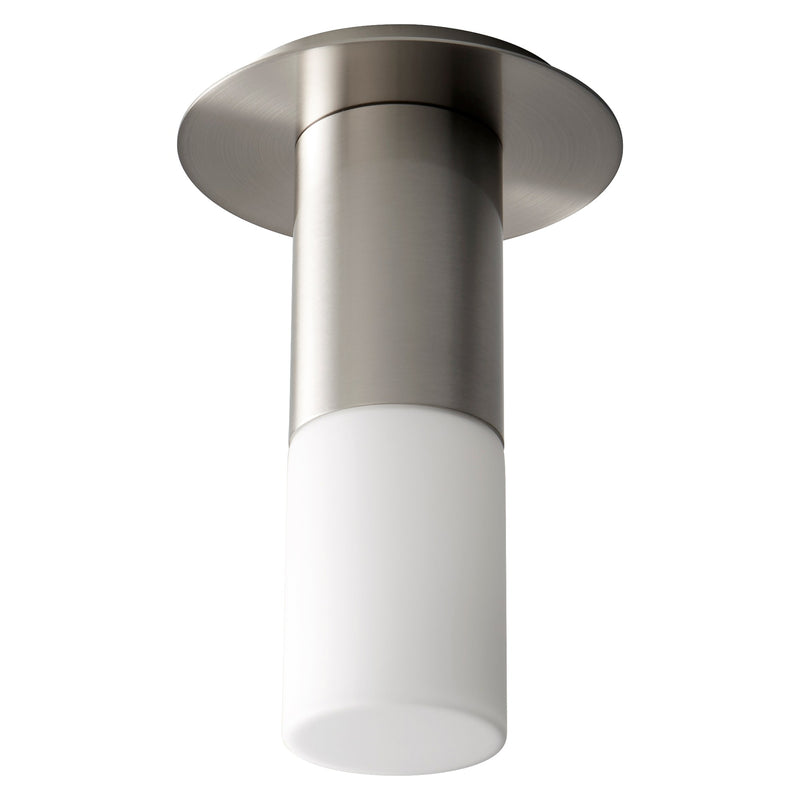 Pilar Small LED Ceiling Mount in Satin Nickel