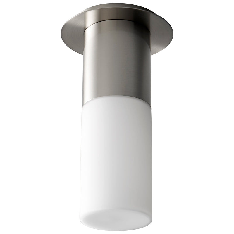 Pilar Large LED Ceiling Mount in Satin Nickel