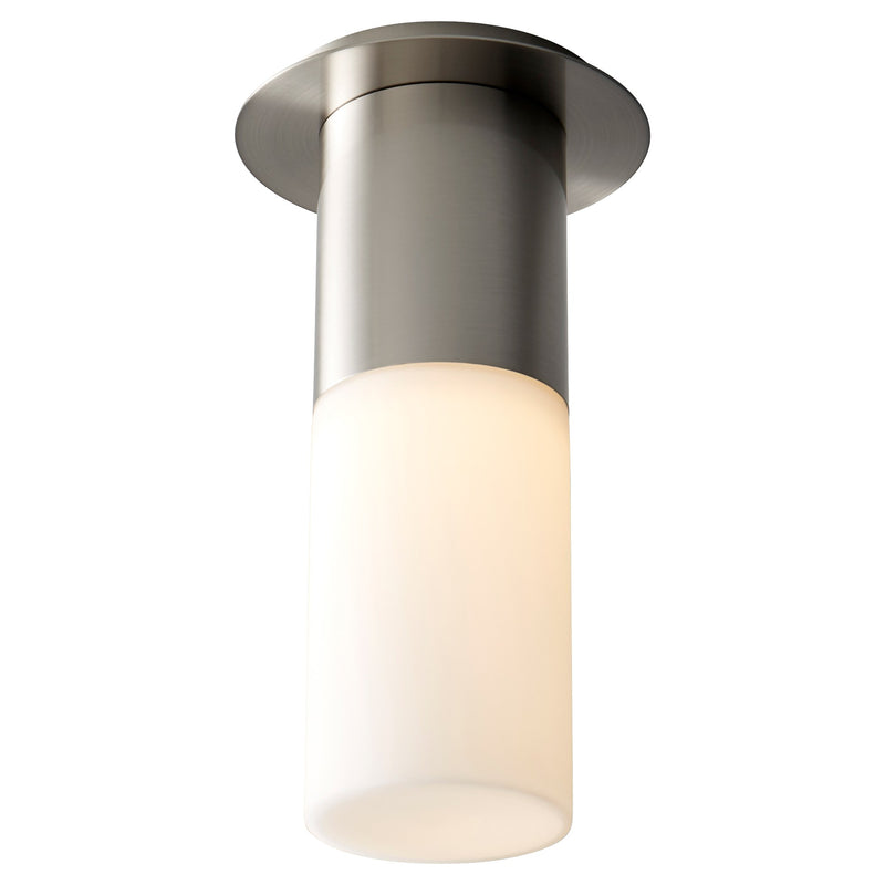 Pilar Large LED Ceiling Mount in Satin Nickel
