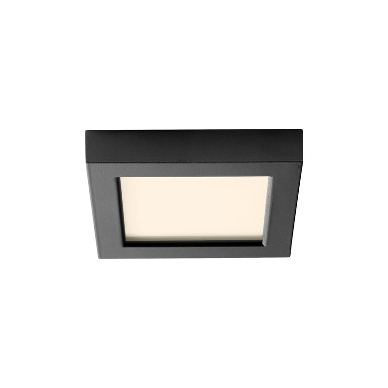 Altair 6" LED Square Flush Mount in Black