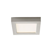 Altair 6" LED Square Flush Mount in Satin Nickel