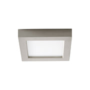 Altair 6" LED Square Flush Mount in Satin Nickel