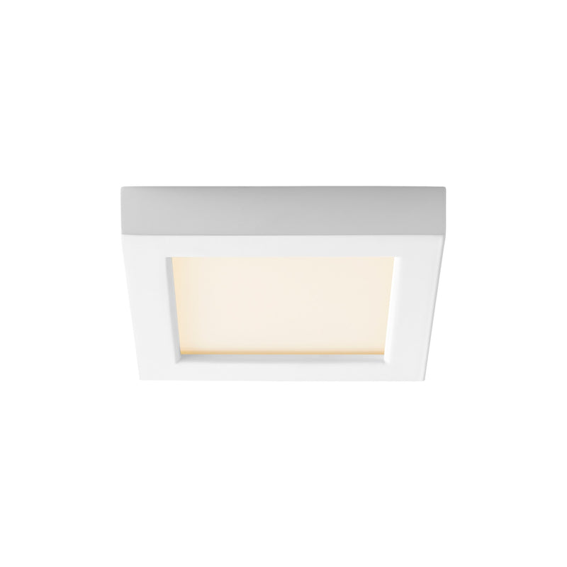 Altair 6" LED Square Flush Mount in White