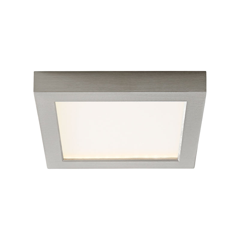 Altair 7" LED Square Flush Mount in Satin Nickel