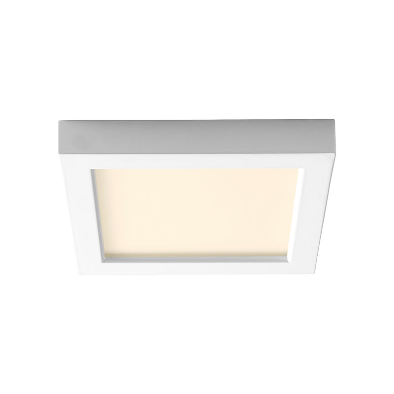 Altair 7" LED Square Flush Mount in White