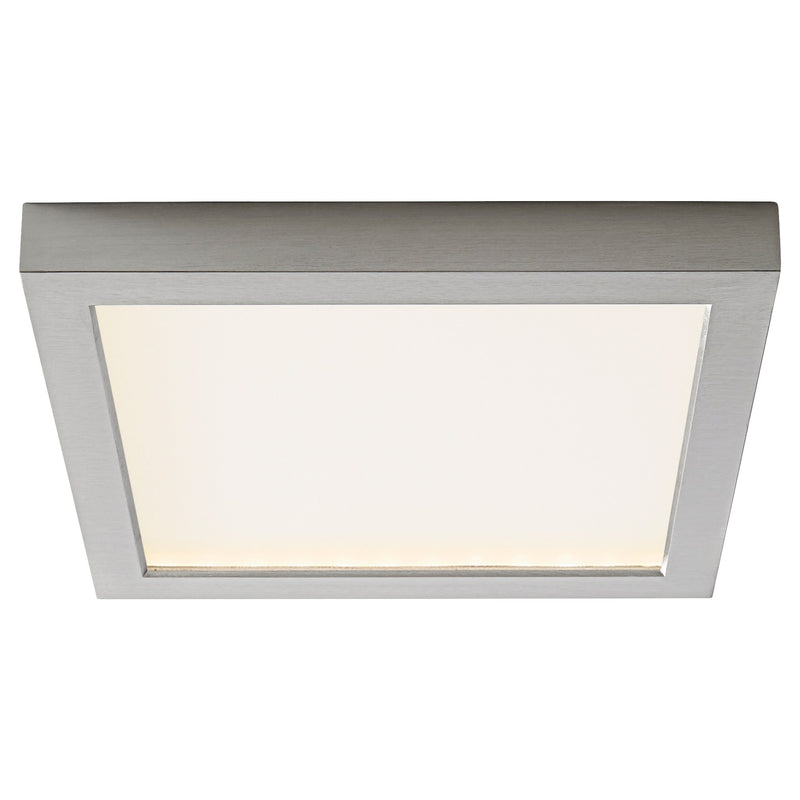 Altair 9" LED Square Flush Mount in Satin Nickel