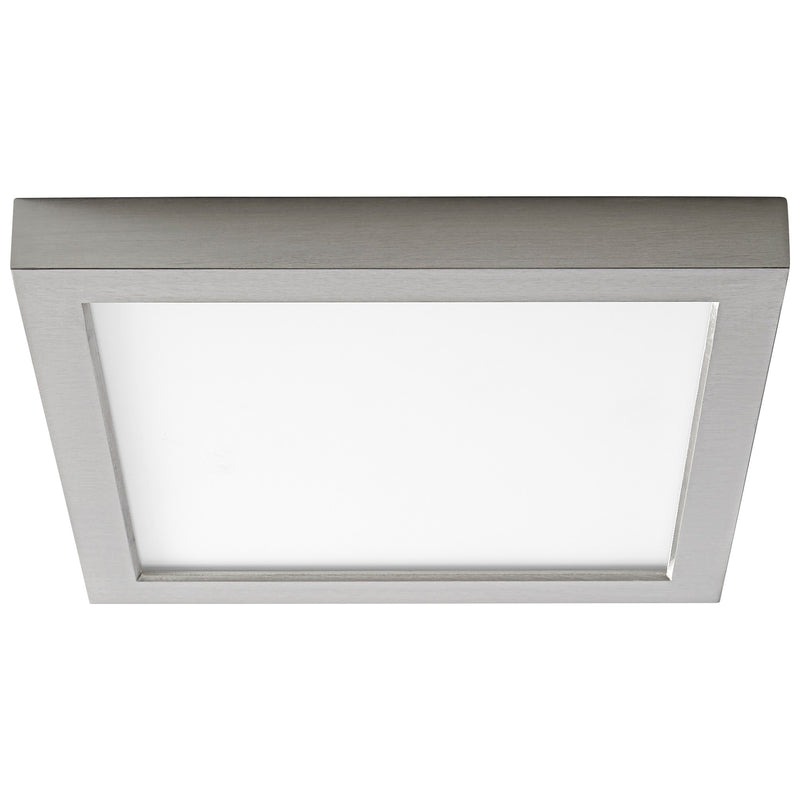 Altair 9" LED Square Flush Mount in Satin Nickel