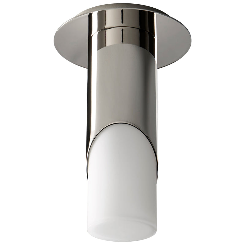 Ellipse Small LED Ceiling Mount in Polished Nickel