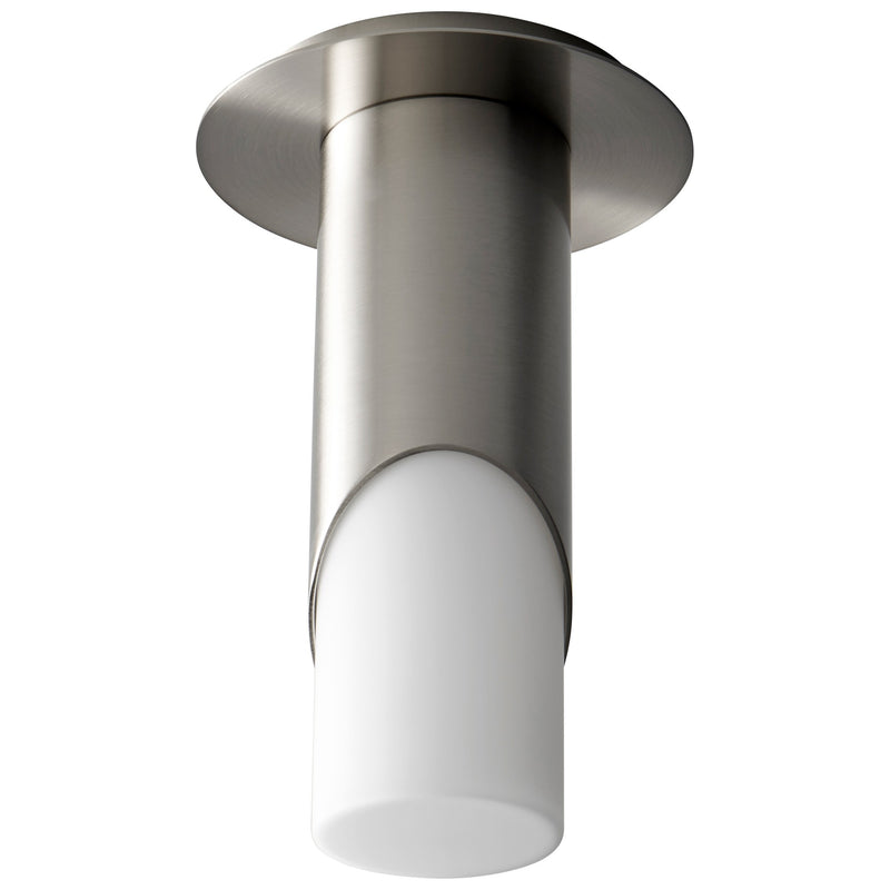 Ellipse Small LED Ceiling Mount in Satin Nickel