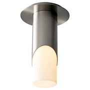 Ellipse Small LED Ceiling Mount in Satin Nickel