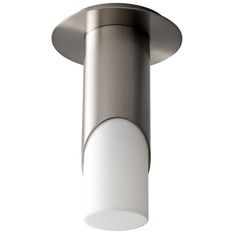 Ellipse Small LED Ceiling Mount in Satin Nickel