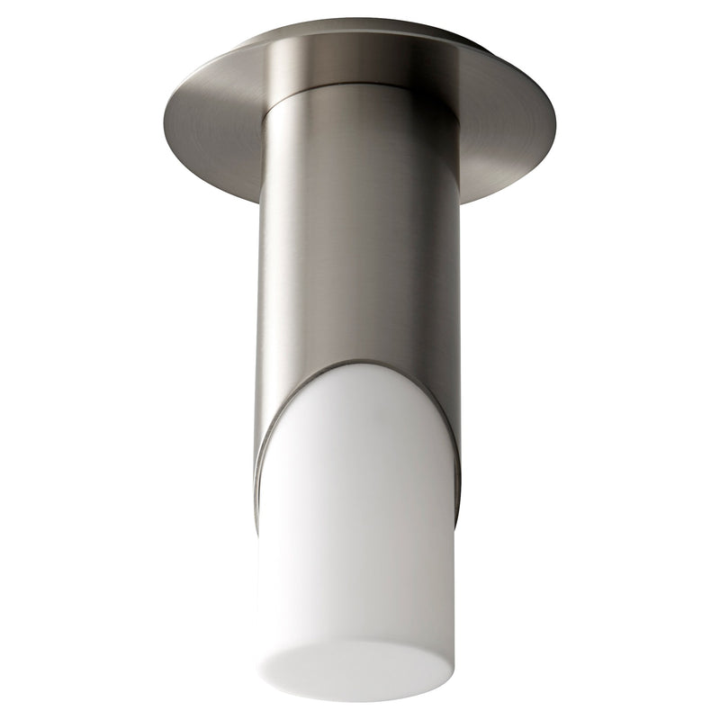 Ellipse Small LED Ceiling Mount in Satin Nickel