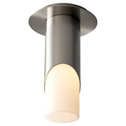 Ellipse Small LED Ceiling Mount in Satin Nickel