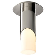 Ellipse Small LED Ceiling Mount in Polished Nickel