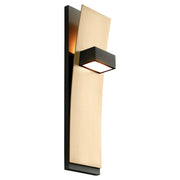 Dario LED Wall Sconce in Black / Aged Brass