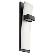 Dario LED Wall Sconce in Black / Satin Nickel