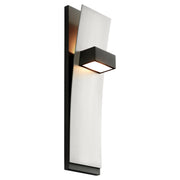 Dario LED Wall Sconce in Black / Satin Nickel
