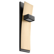 Dario LED Wall Sconce in Black / Aged Brass