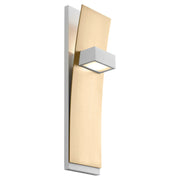 Dario LED Wall Sconce in White / Aged Brass