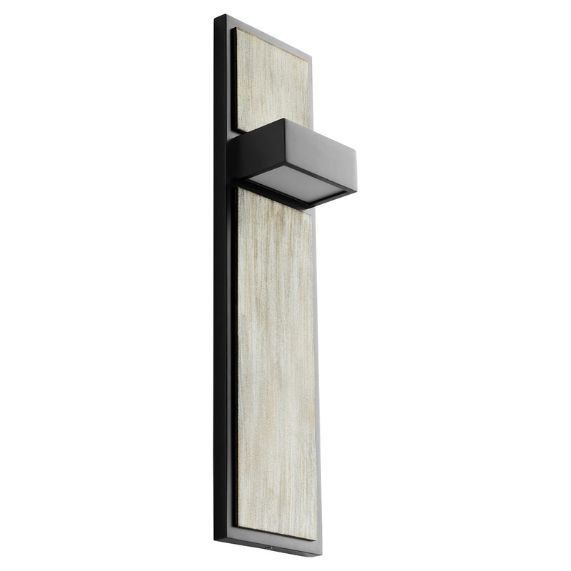 Guapo LED Wall Sconce in Black / Weathered Oak