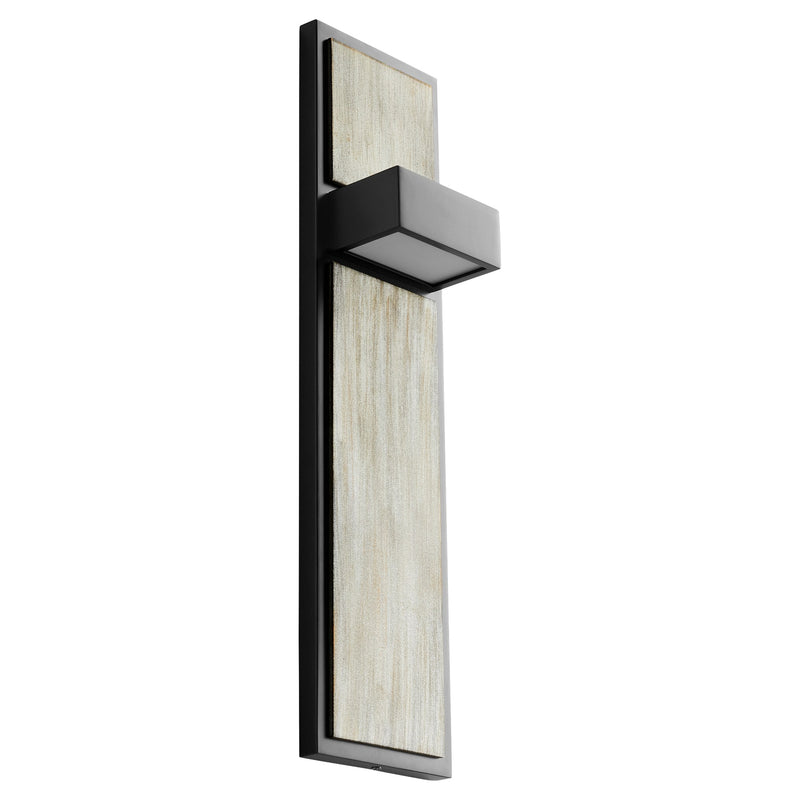 Guapo LED Wall Sconce in Black / Weathered Oak