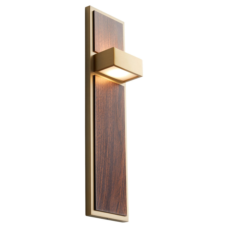 Guapo LED Wall Sconce in Aged Brass