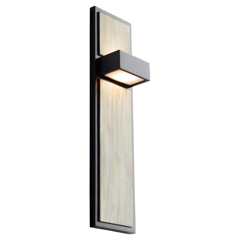 Guapo LED Wall Sconce in Black / Weathered Oak