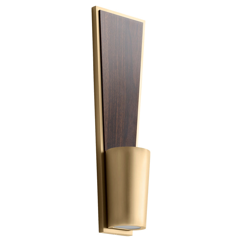 Favero LED Wall Sconce in Aged Brass