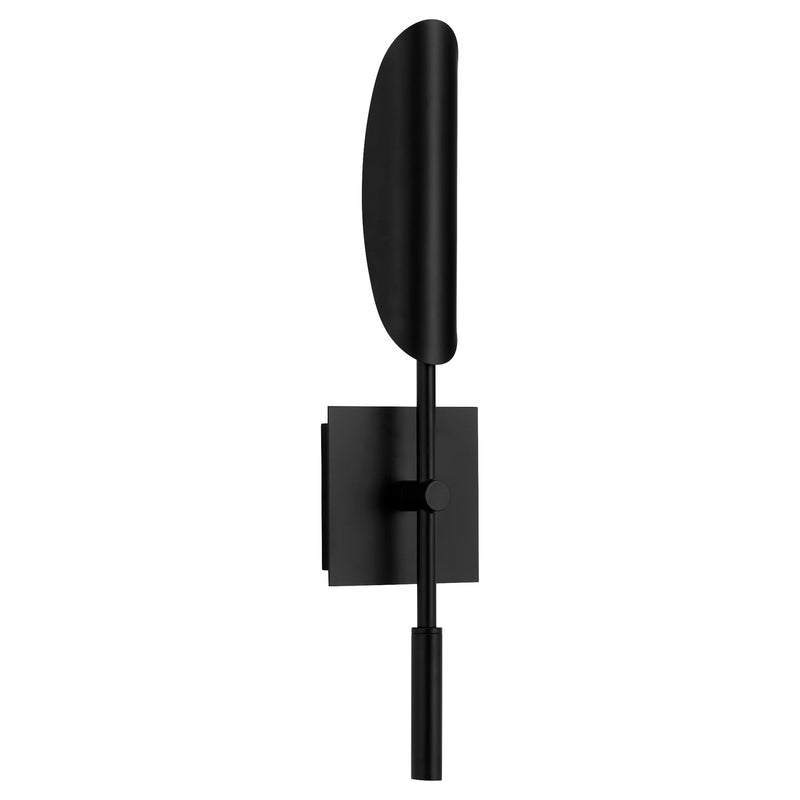 Pivot LED Wall Mount Sconce in Black / Aged Brass
