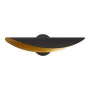 Pivot 23" LED Wall Sconce in Black / Aged Brass