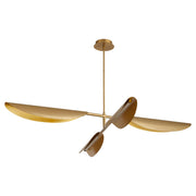 Pivot LED 4 Light Chandelier in Aged Brass