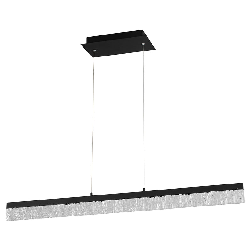 Landon 40" LED Linear Pendant in Black