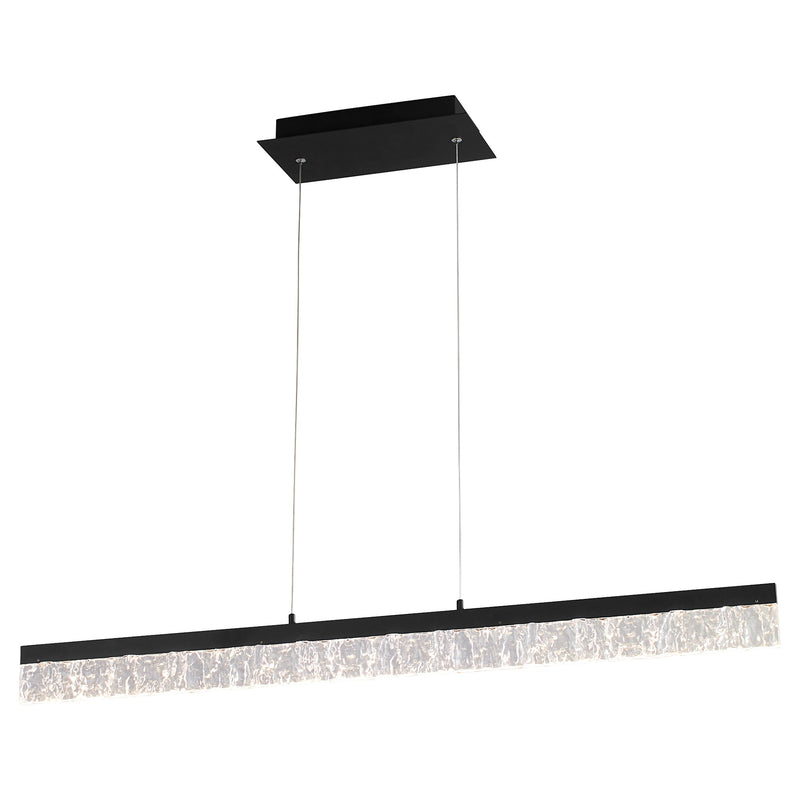 Landon 40" LED Linear Pendant in Black