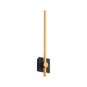 Zora 24" LED Wall Sconce in Black / Industrial Brass