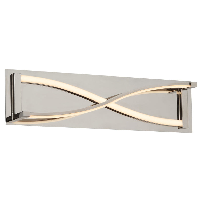 Hyperion 22" LED Vanity Light in Polished Nickel