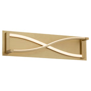 Hyperion 22" LED Vanity Light in Aged Brass