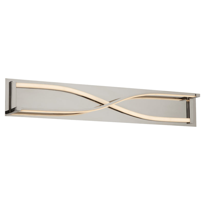 Hyperion 34" LED Vanity Light in Polished Nickel