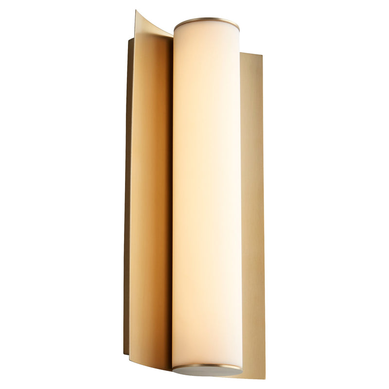 Wave 13" LED Wall Sconce in Aged Brass