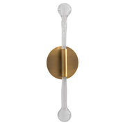 Manhattan 2 Light LED Wall Sconce in Brushed Brass