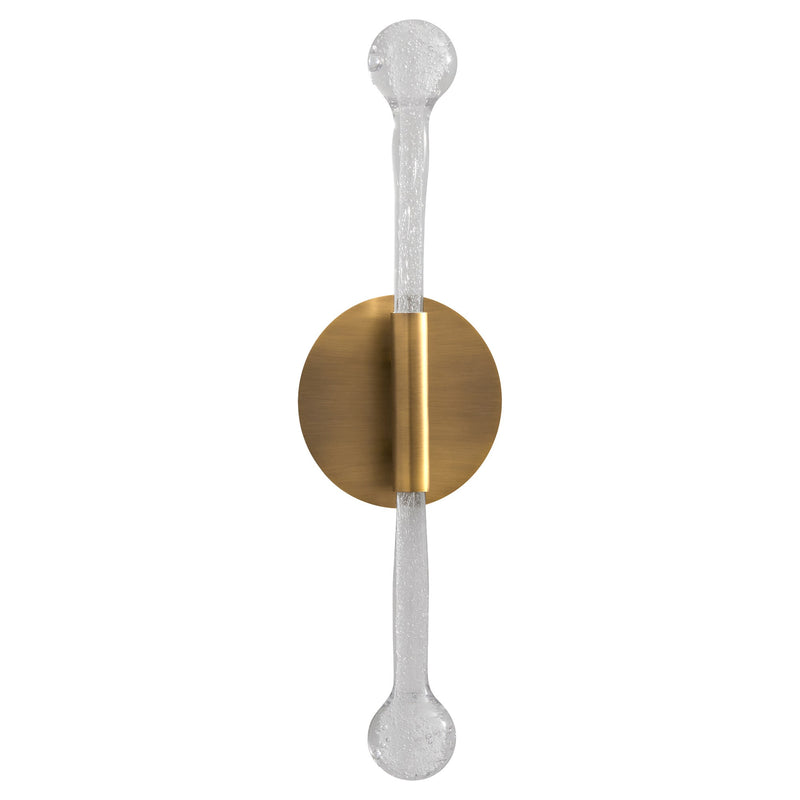 Manhattan 2 Light LED Wall Sconce in Brushed Brass