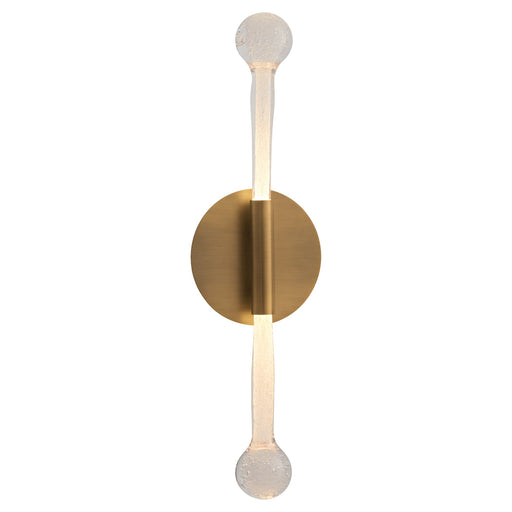 Manhattan 2 Light LED Wall Sconce in Brushed Brass